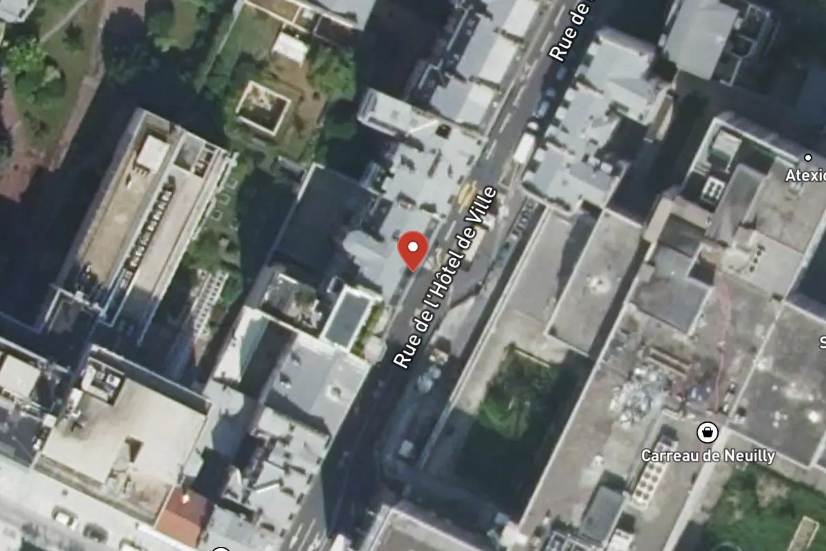 Vue satellite — 7 Rue de l'Hôtel de Ville