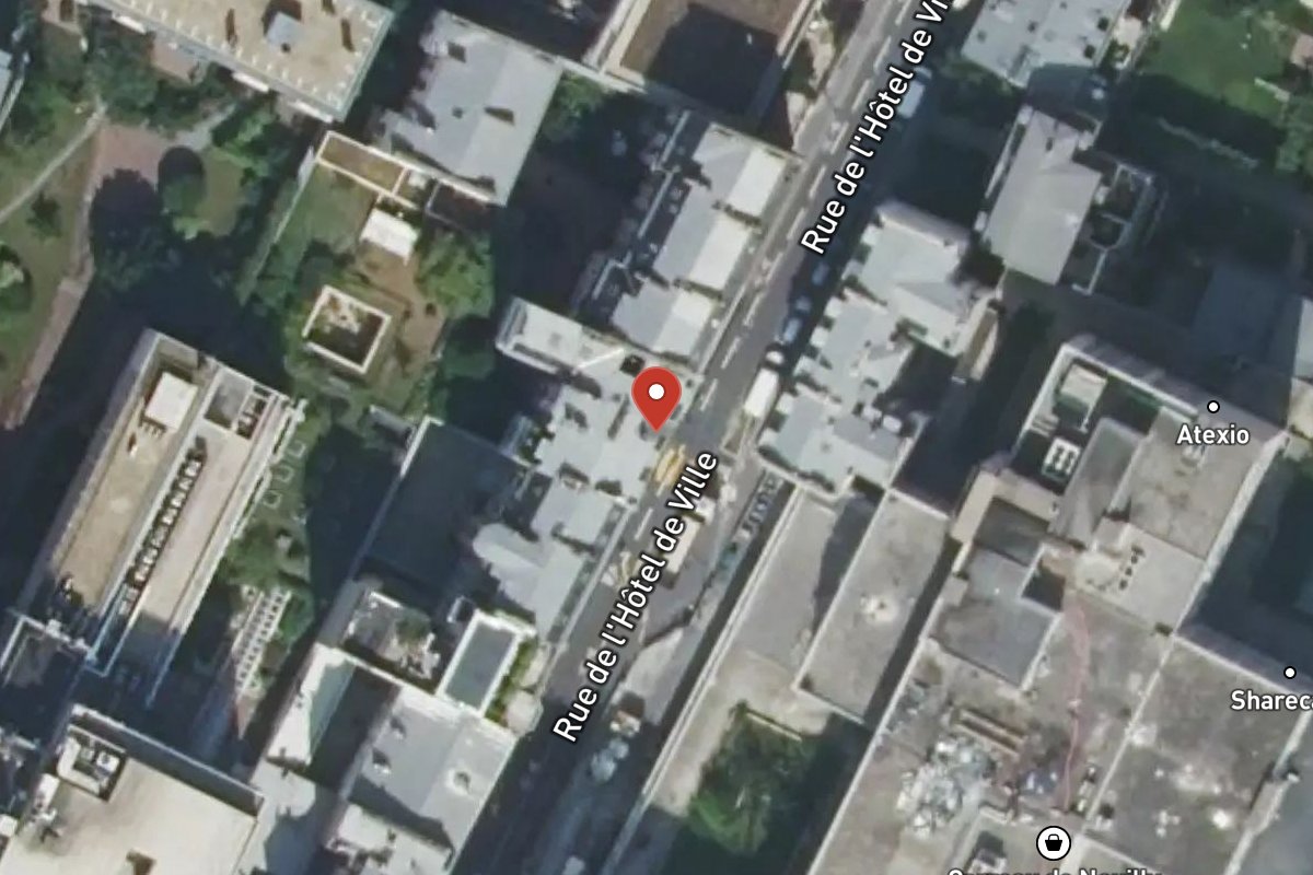 Vue satellite — 9 Rue de l'Hôtel de Ville