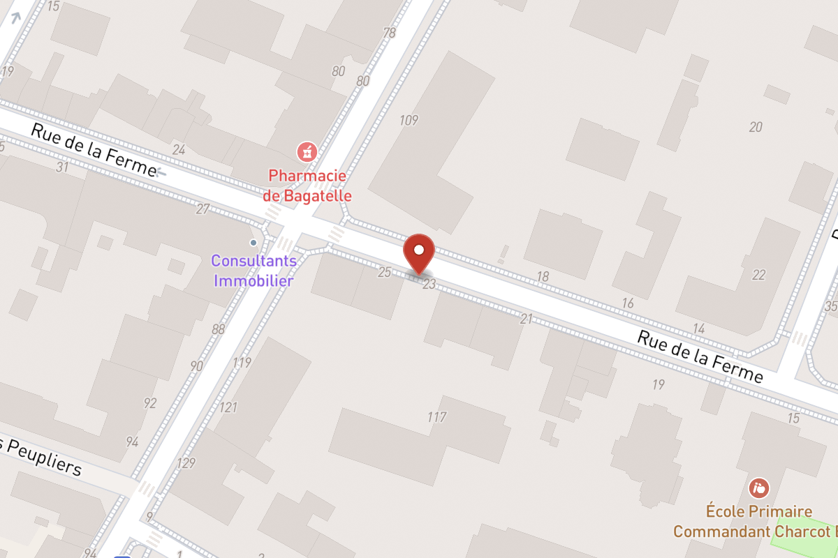 Plan de situation — 23BIS Rue de la Ferme