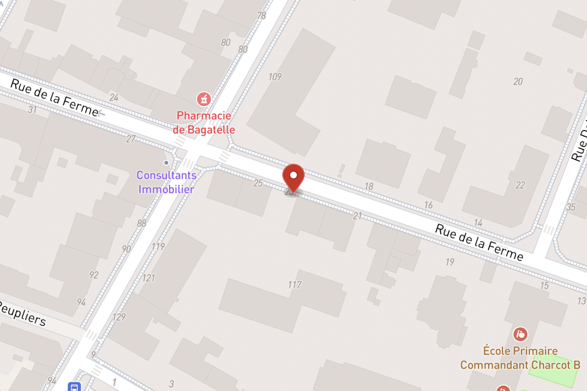 Plan de situation — 23 Rue de la Ferme