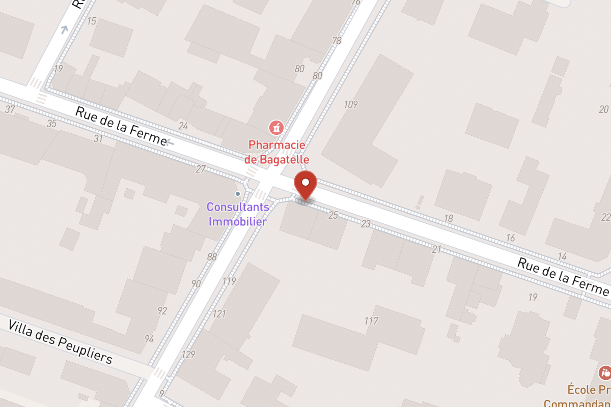Plan de situation — 25BIS Rue de la Ferme
