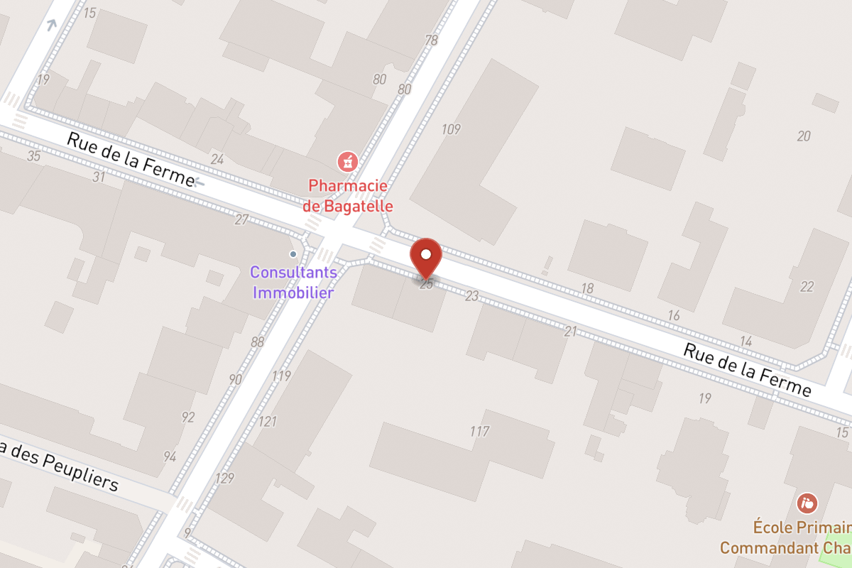 Plan de situation — 25 Rue de la Ferme