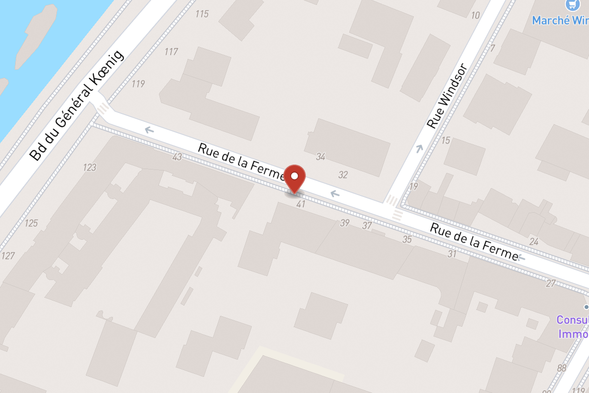 Plan de situation — 41 Rue de la Ferme