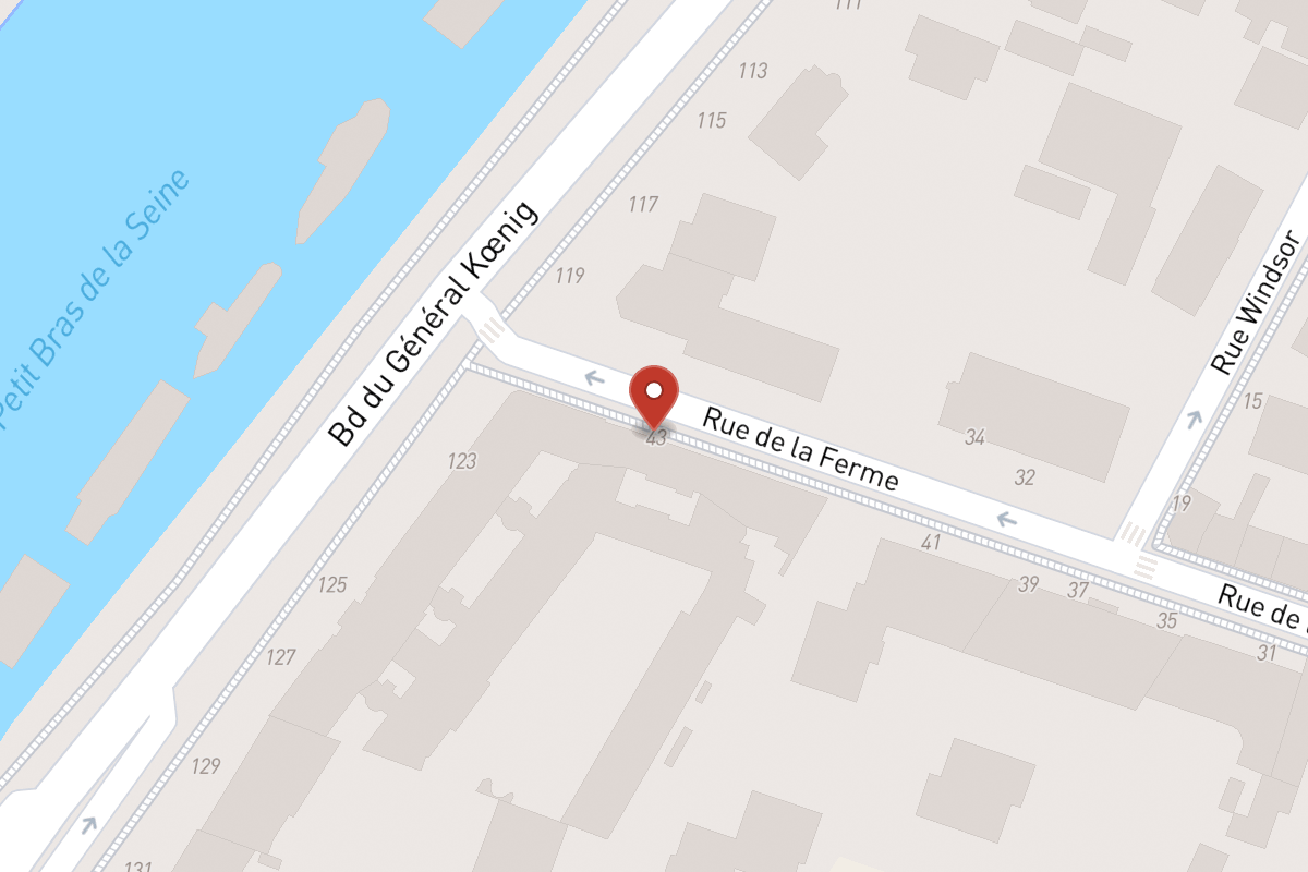 Plan de situation — 43 Rue de la Ferme