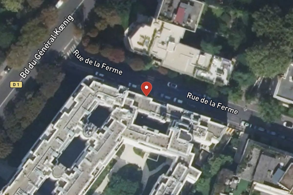 Vue satellite — 43 Rue de la Ferme