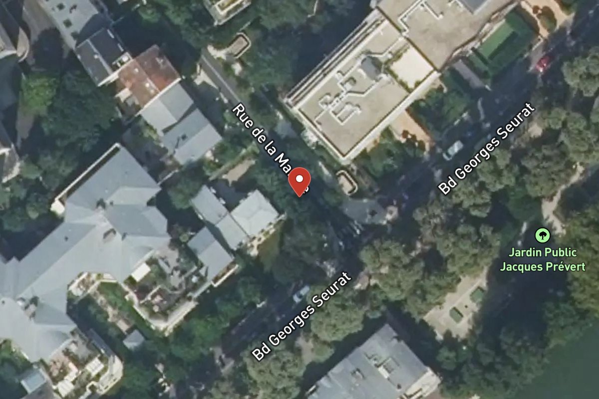 Vue satellite — 1 Rue de la Marine