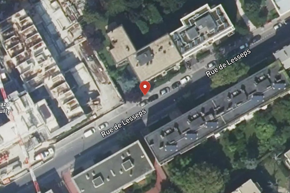 Vue satellite — 11 Rue de Lesseps