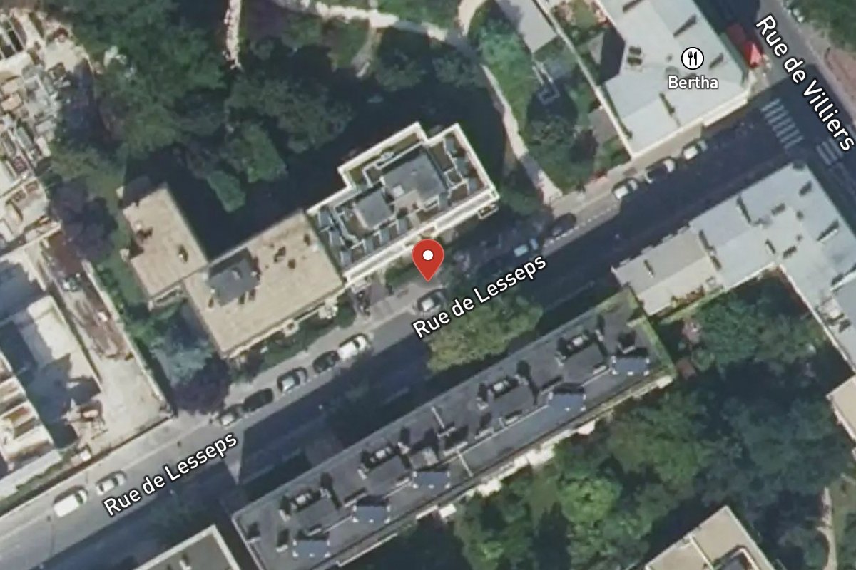Vue satellite — 13 Rue de Lesseps