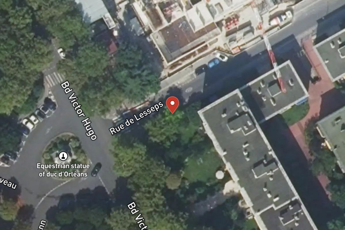 Vue satellite — 4 Rue de Lesseps