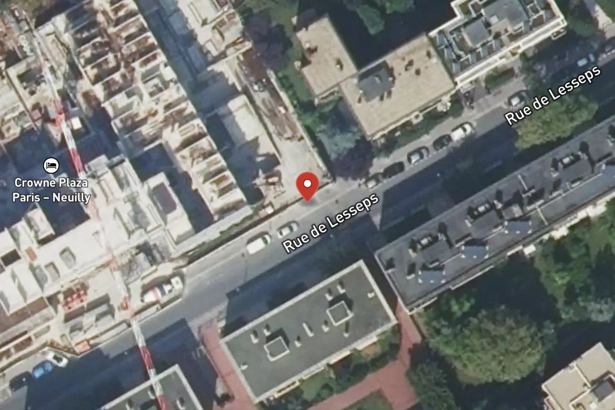 Vue satellite — 9 Rue de Lesseps