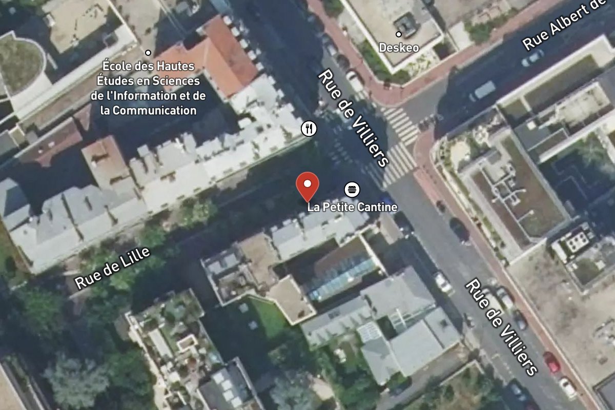 Vue satellite — 1 Rue de Lille