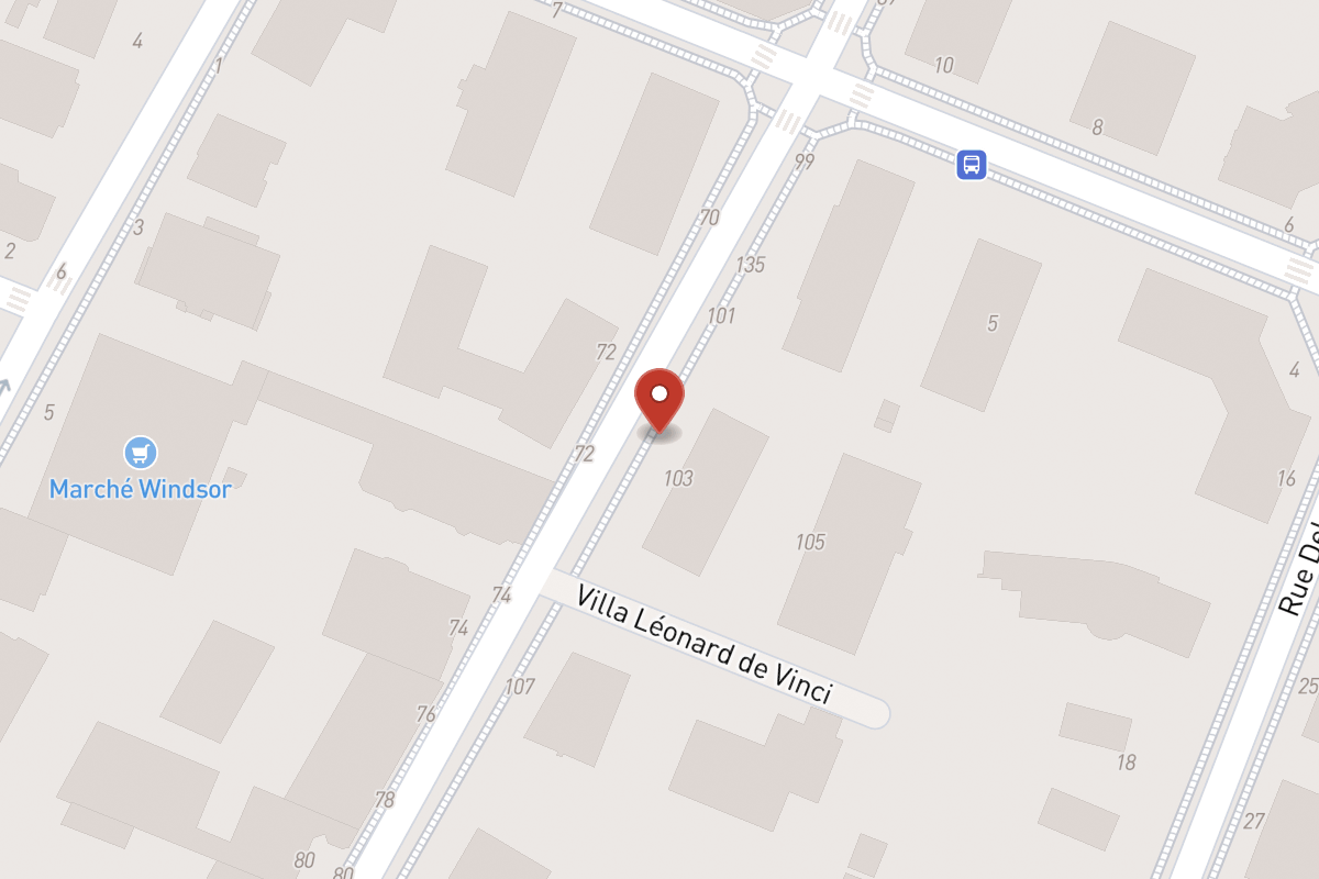Plan de situation — 103 Rue de Longchamp
