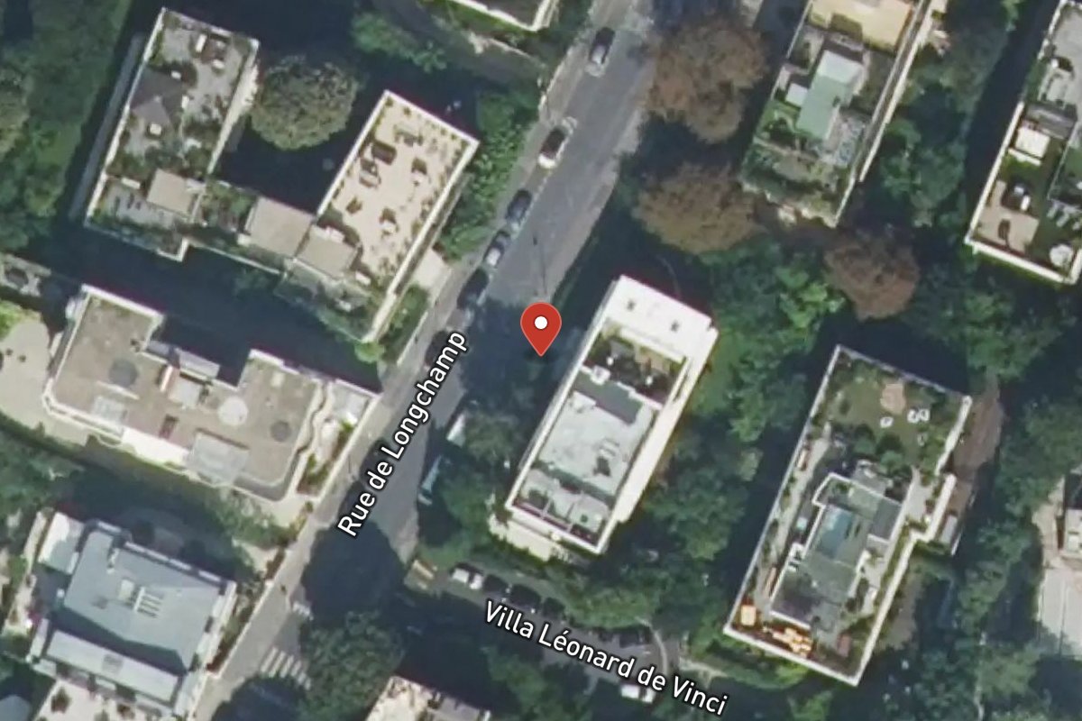 Vue satellite — 105 Rue de Longchamp