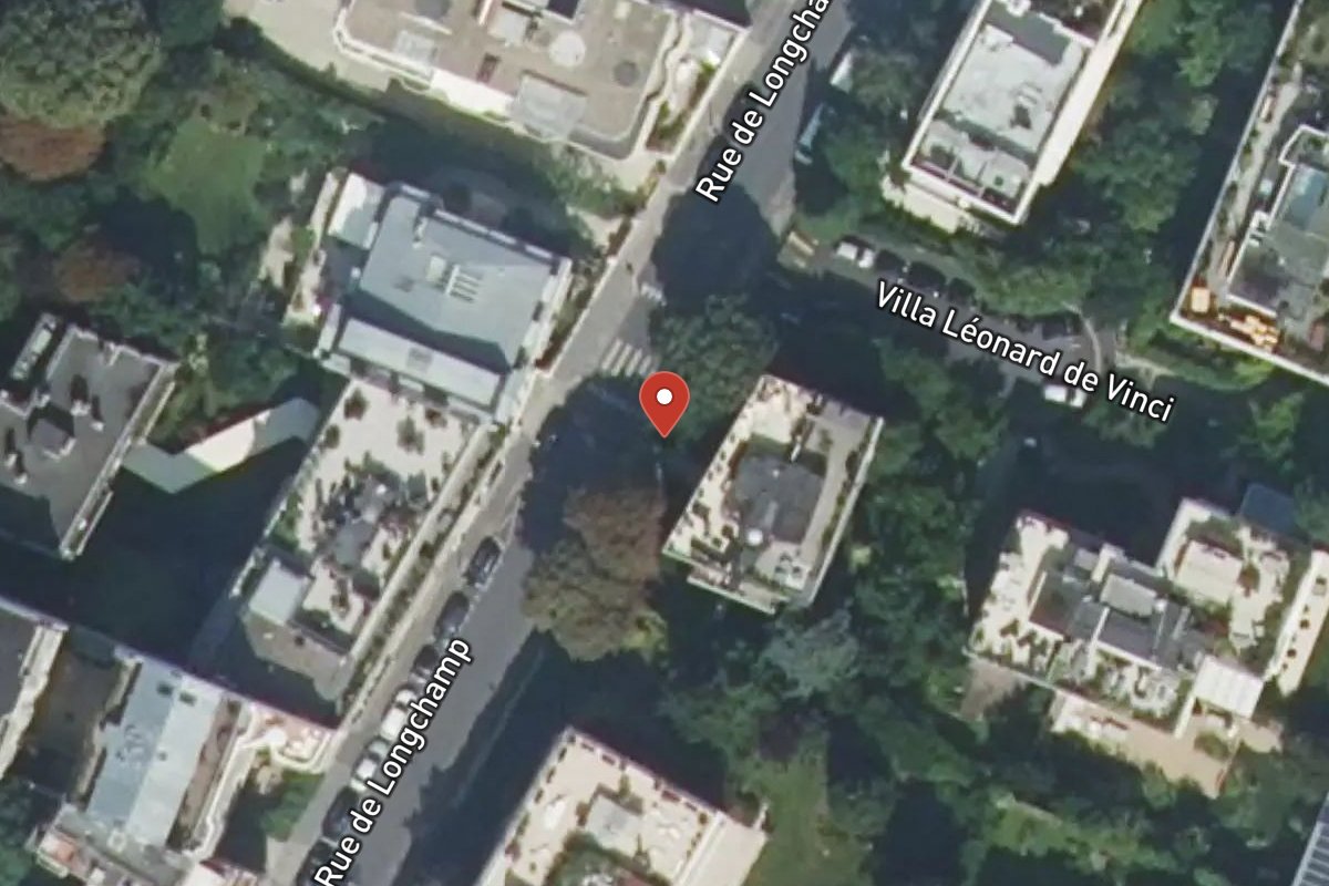 Vue satellite — 107 Rue de Longchamp