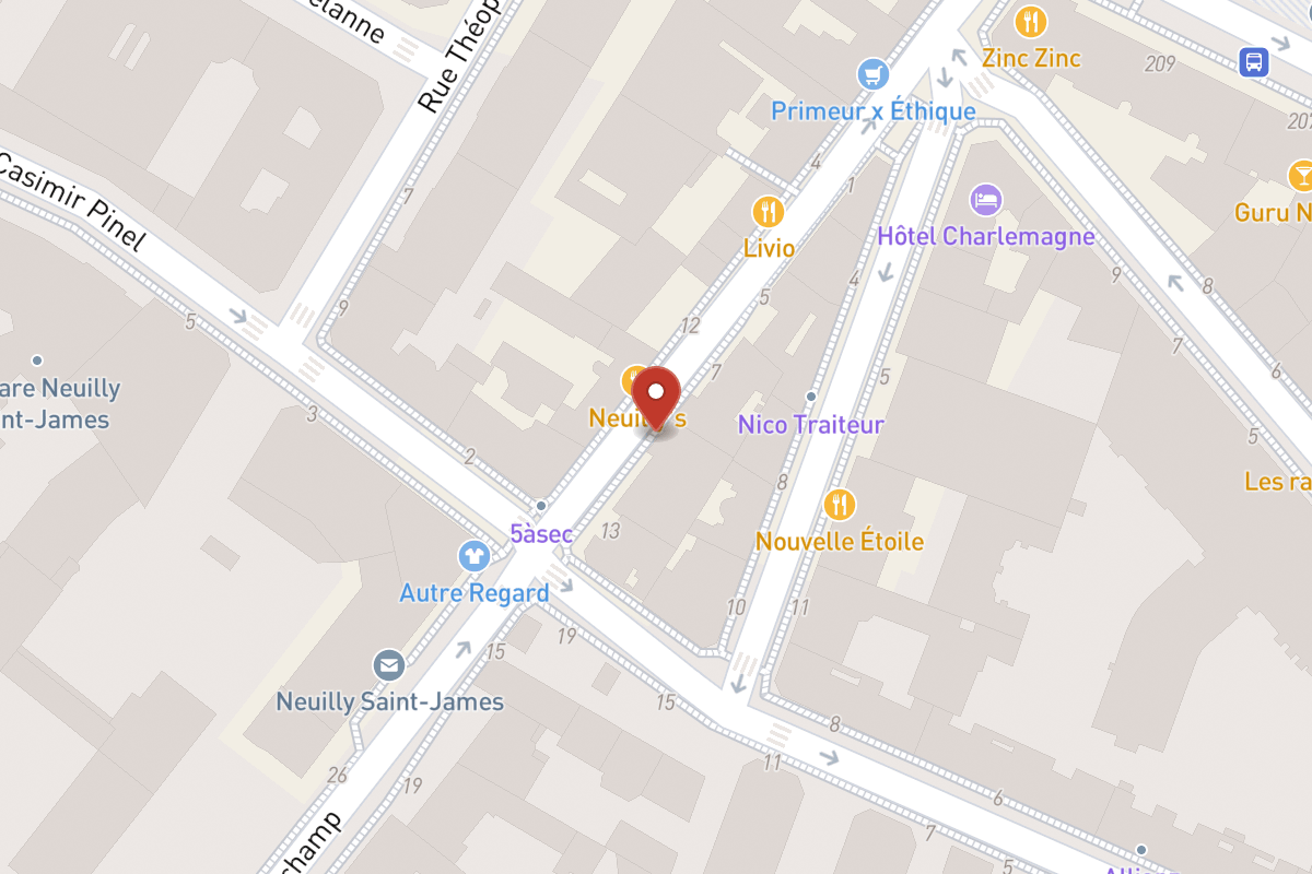 Plan de situation — 11 Rue de Longchamp