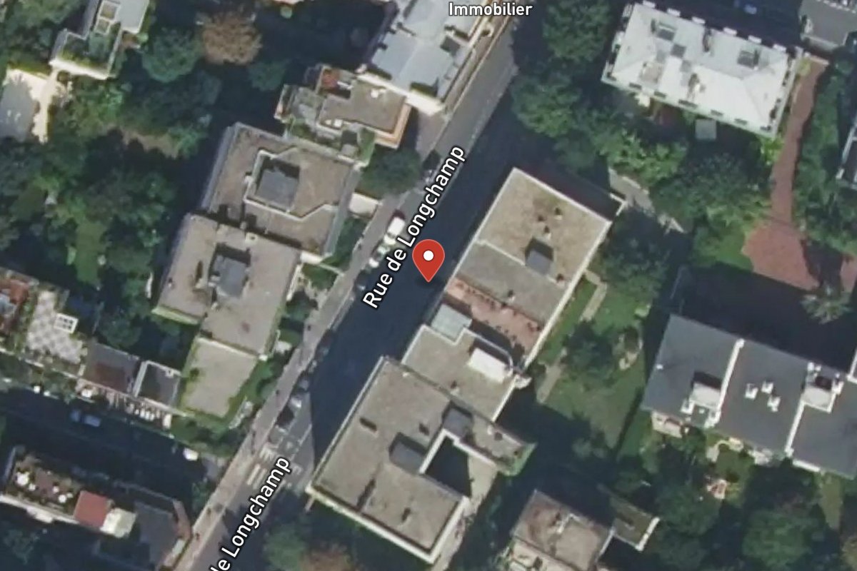 Vue satellite — 121 Rue de Longchamp