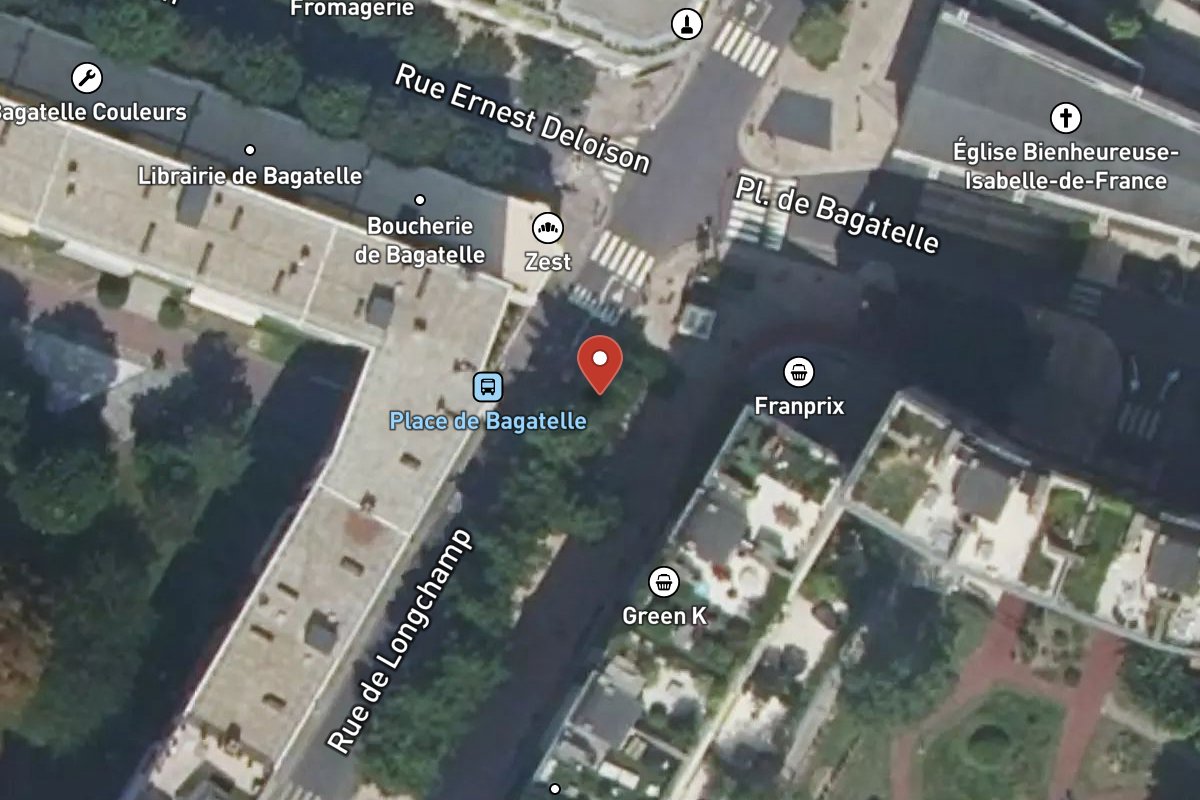 Vue satellite — 137 Rue de Longchamp