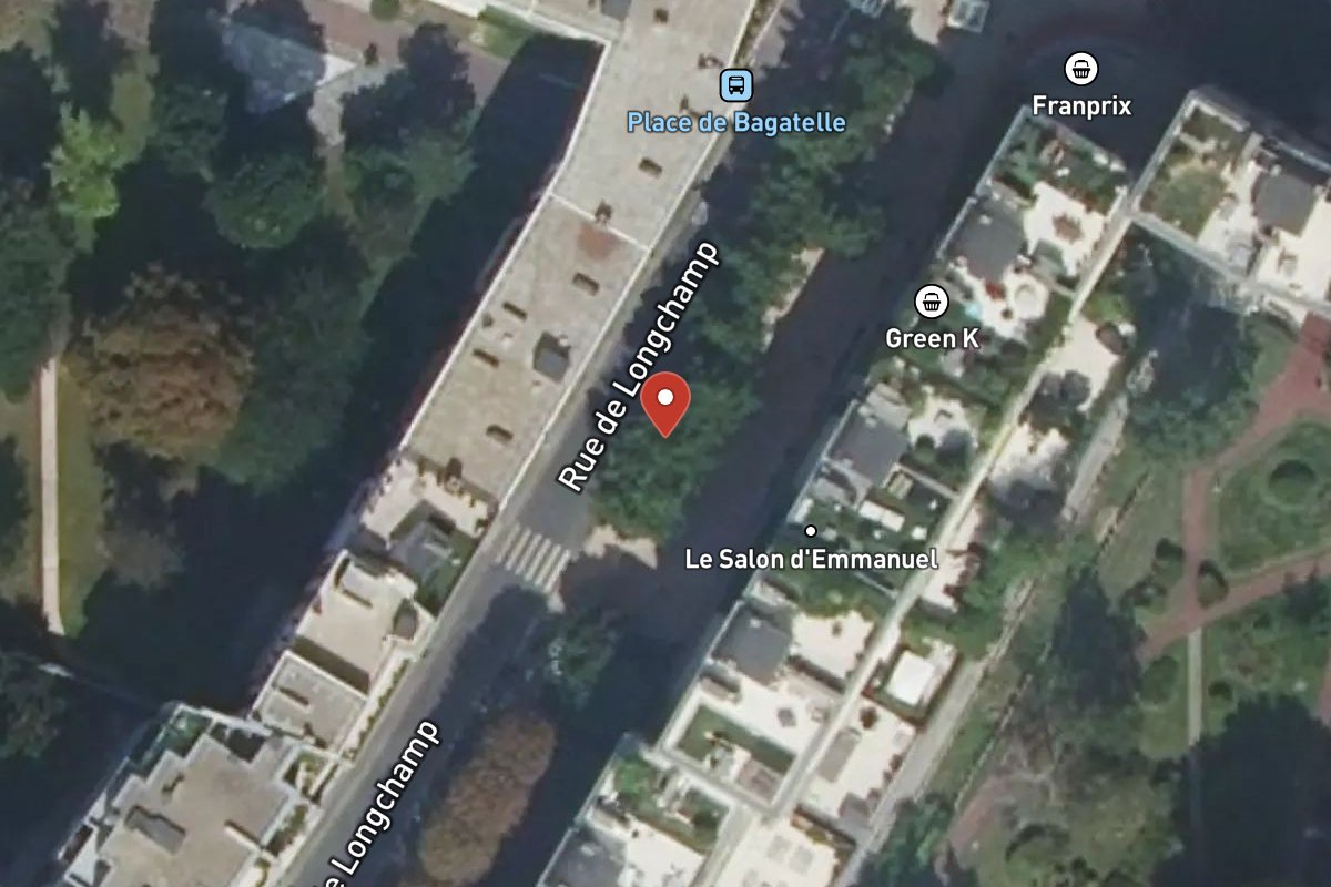 Vue satellite — 141 Rue de Longchamp