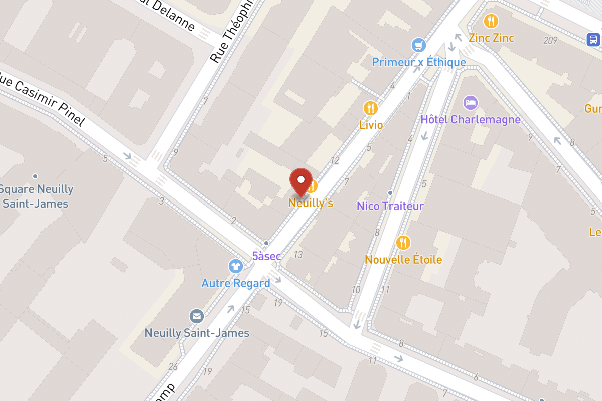 Plan de situation — 14 Rue de Longchamp