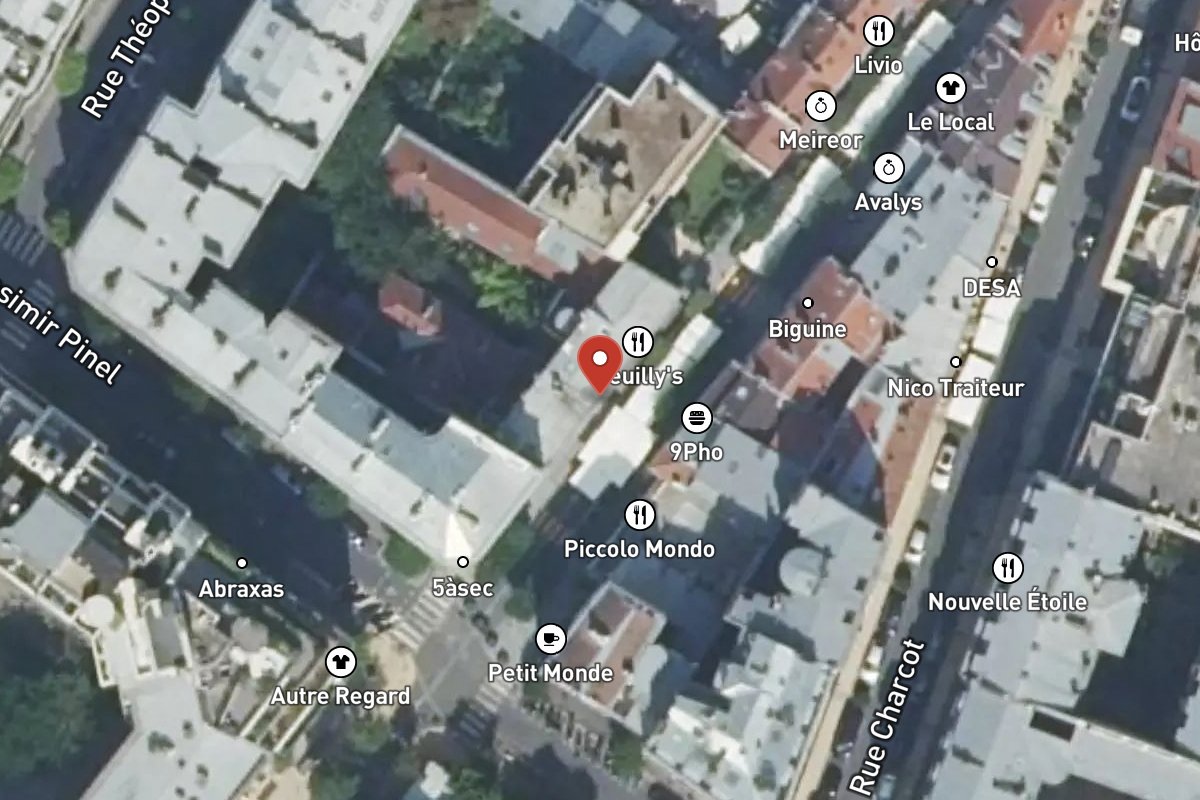 Vue satellite — 14 Rue de Longchamp
