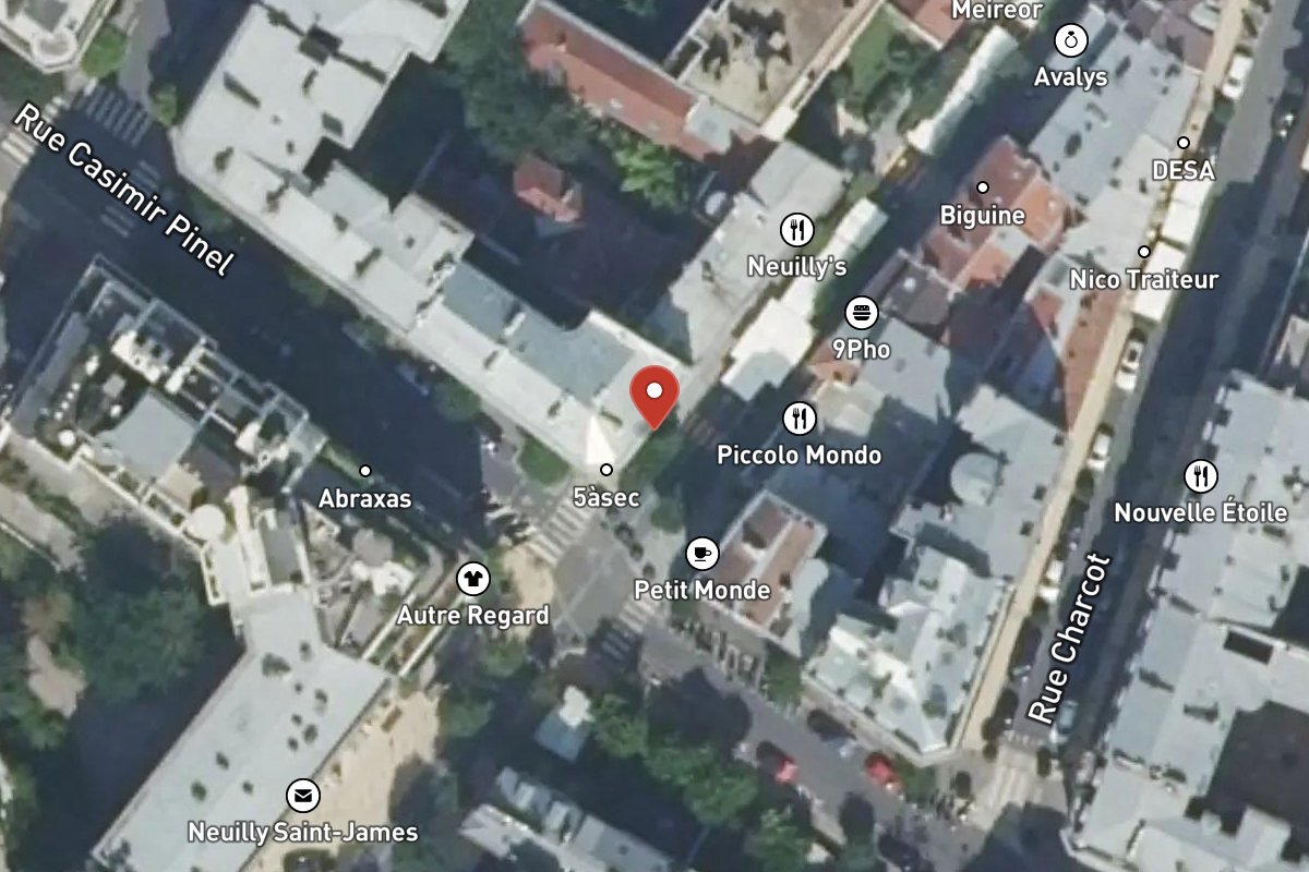 Vue satellite — 16 Rue de Longchamp