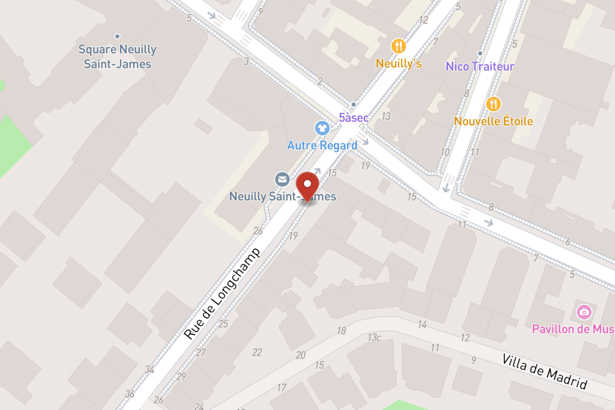 Plan de situation — 17 Rue de Longchamp
