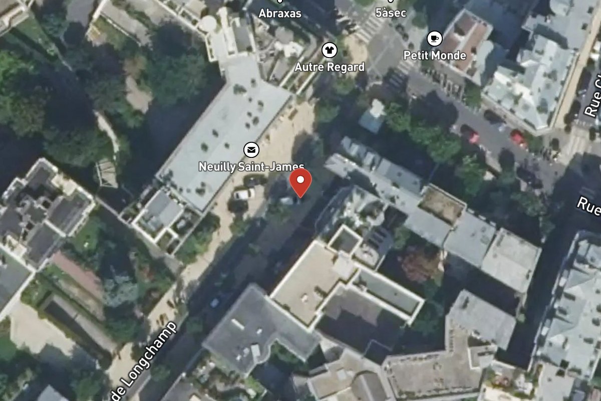 Vue satellite — 17 Rue de Longchamp