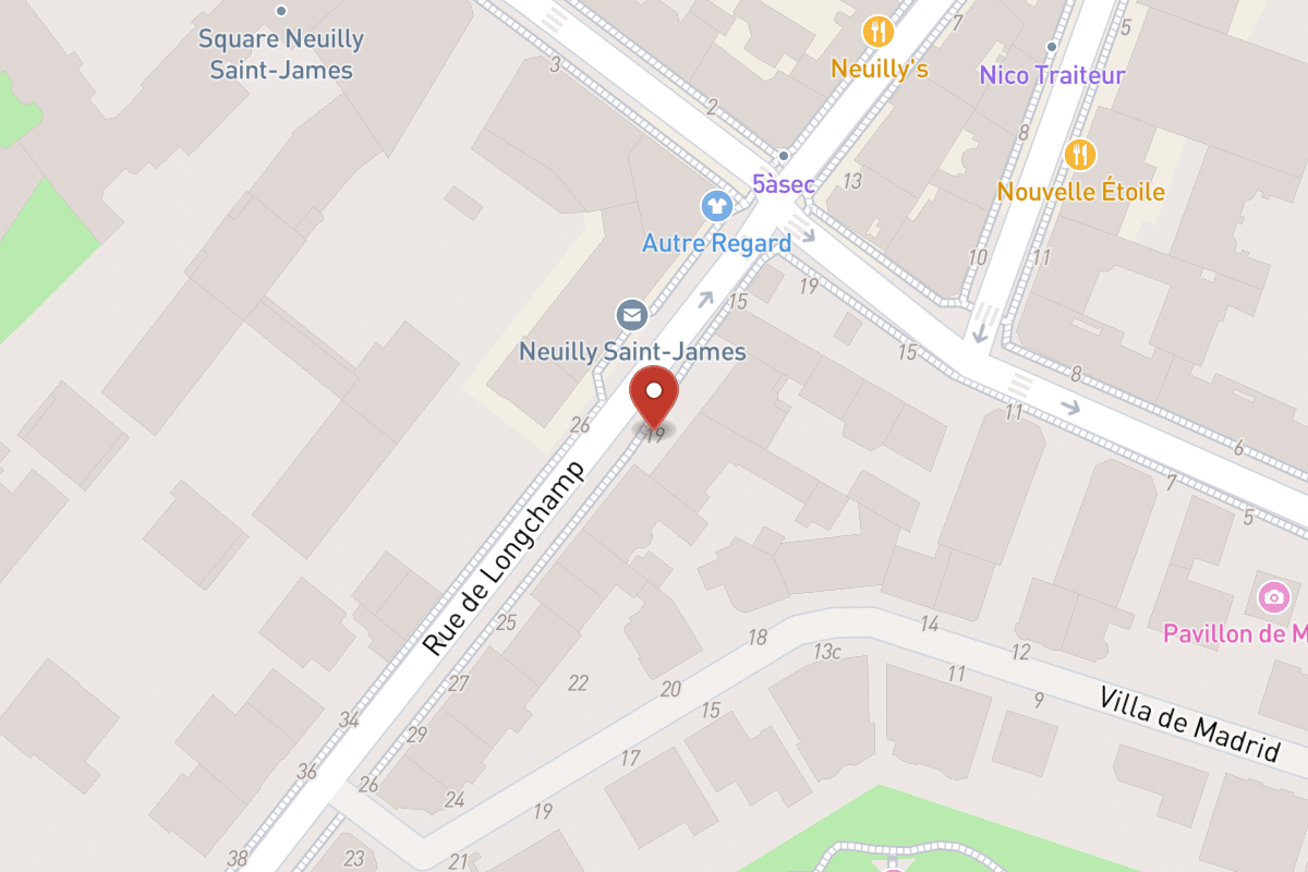 Plan de situation — 19 Rue de Longchamp