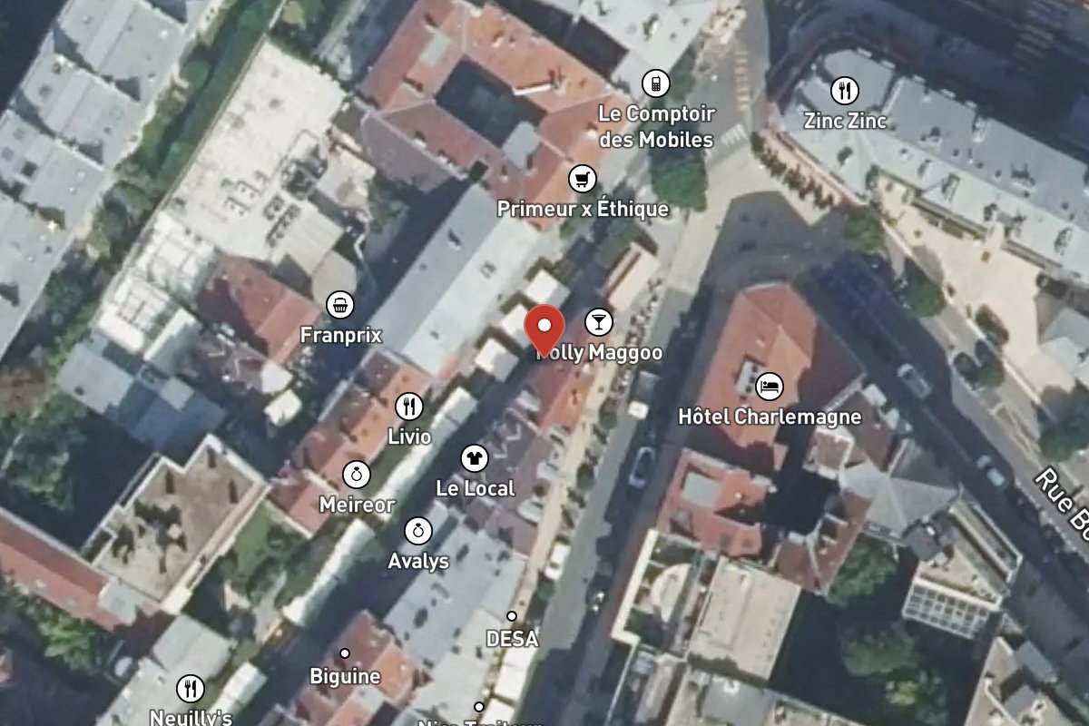 Vue satellite — 1 Rue de Longchamp