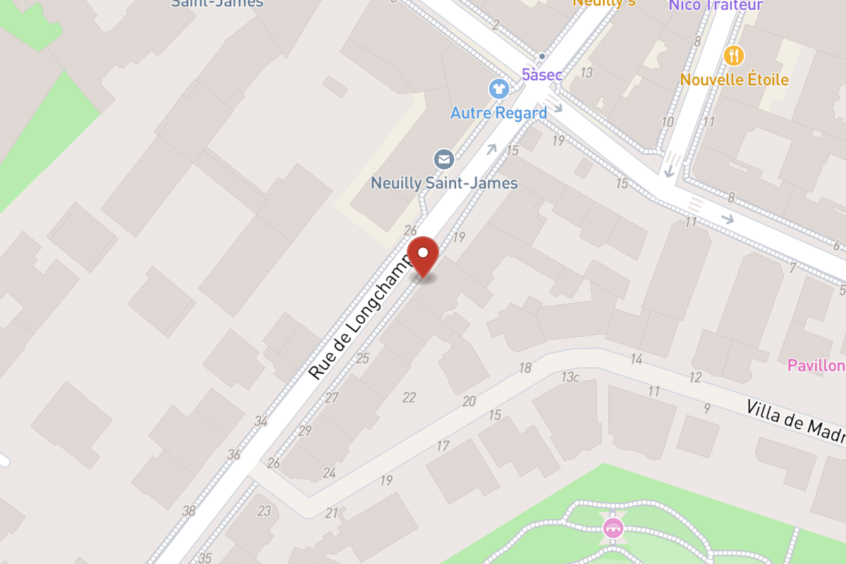 Plan de situation — 21 Rue de Longchamp