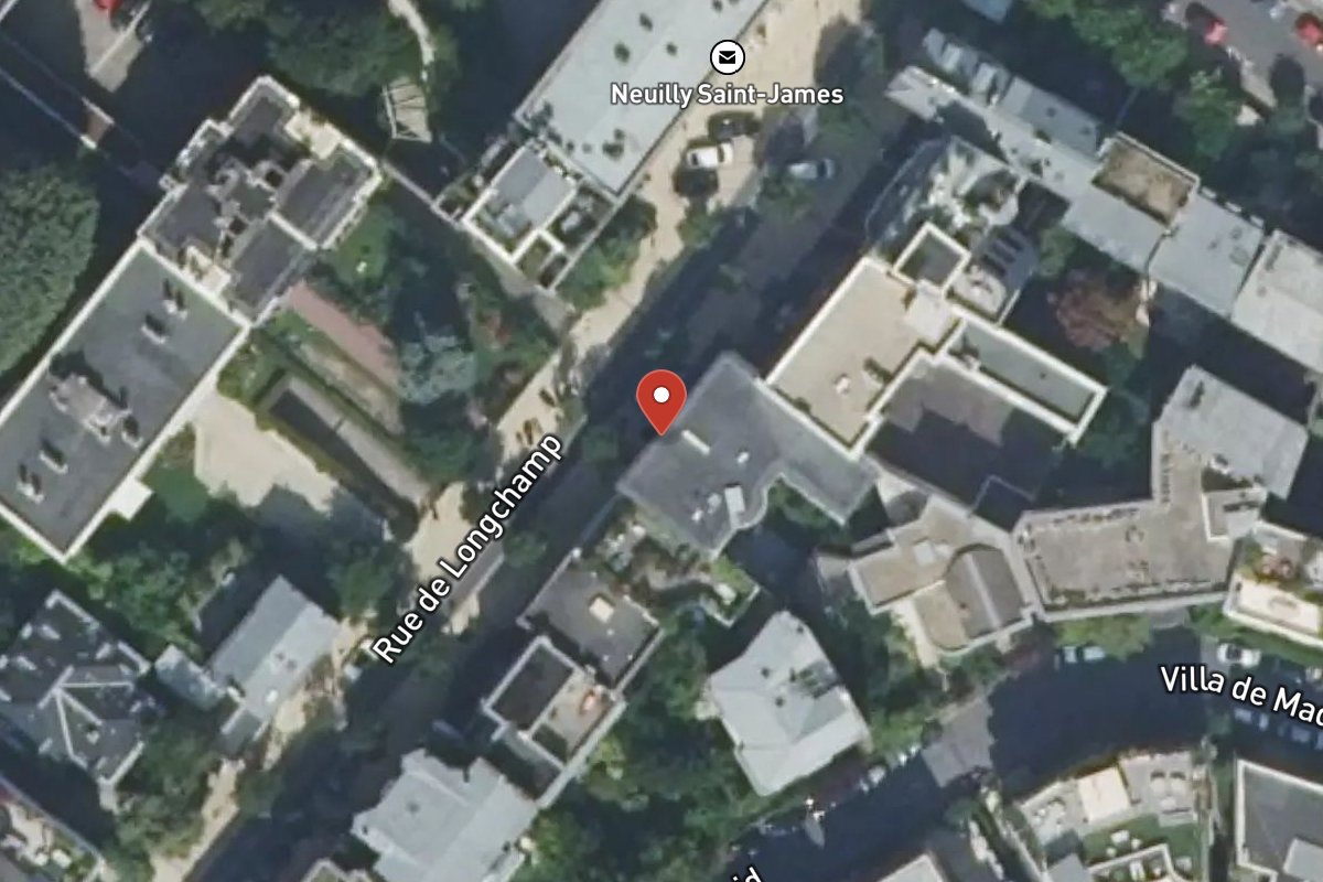 Vue satellite — 21 Rue de Longchamp