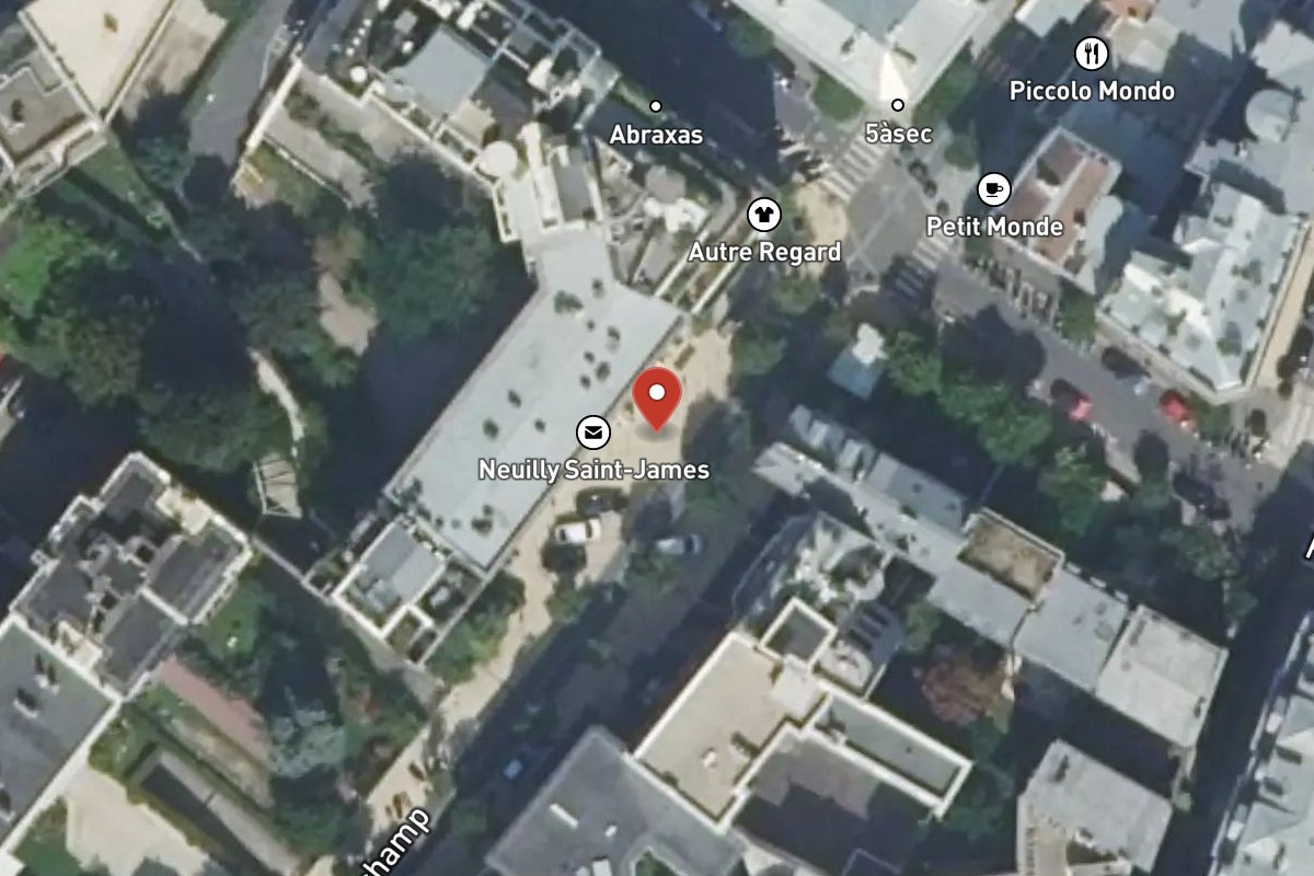 Vue satellite — 22 Rue de Longchamp