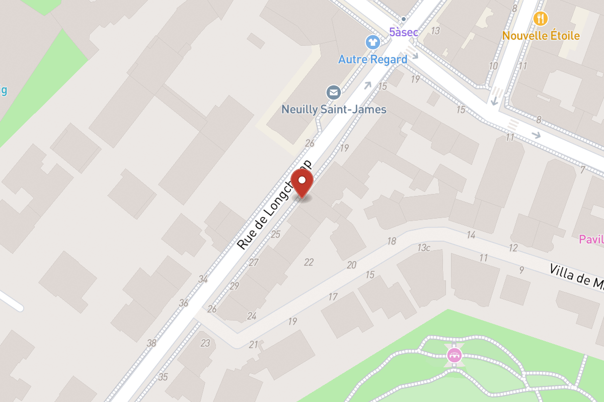 Plan de situation — 23 Rue de Longchamp