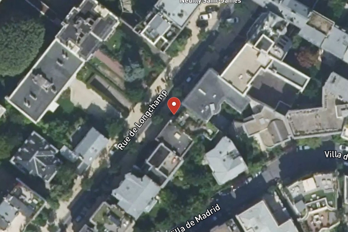Vue satellite — 23 Rue de Longchamp