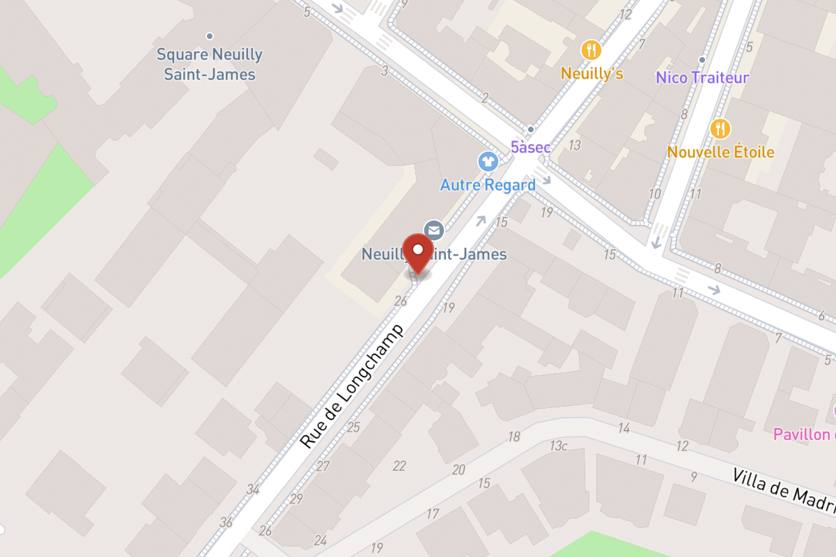 Plan de situation — 24 Rue de Longchamp