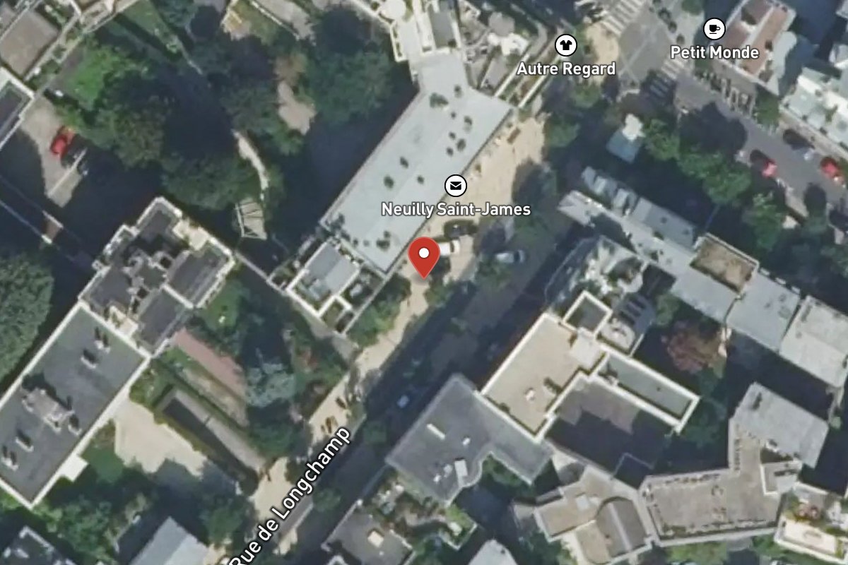 Vue satellite — 24 Rue de Longchamp