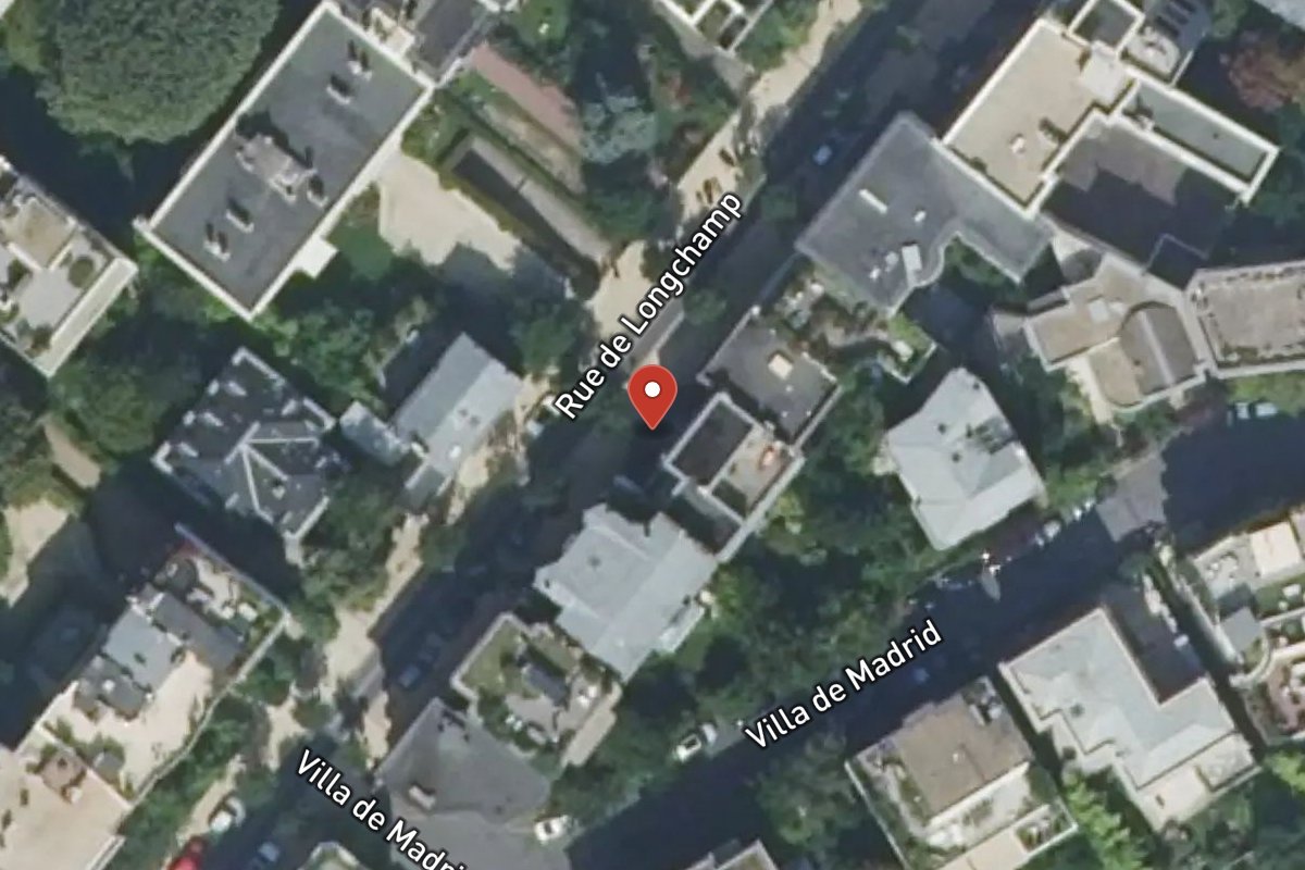 Vue satellite — 25 Rue de Longchamp
