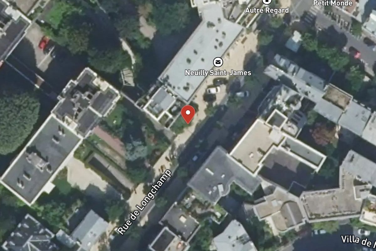 Vue satellite — 26 Rue de Longchamp