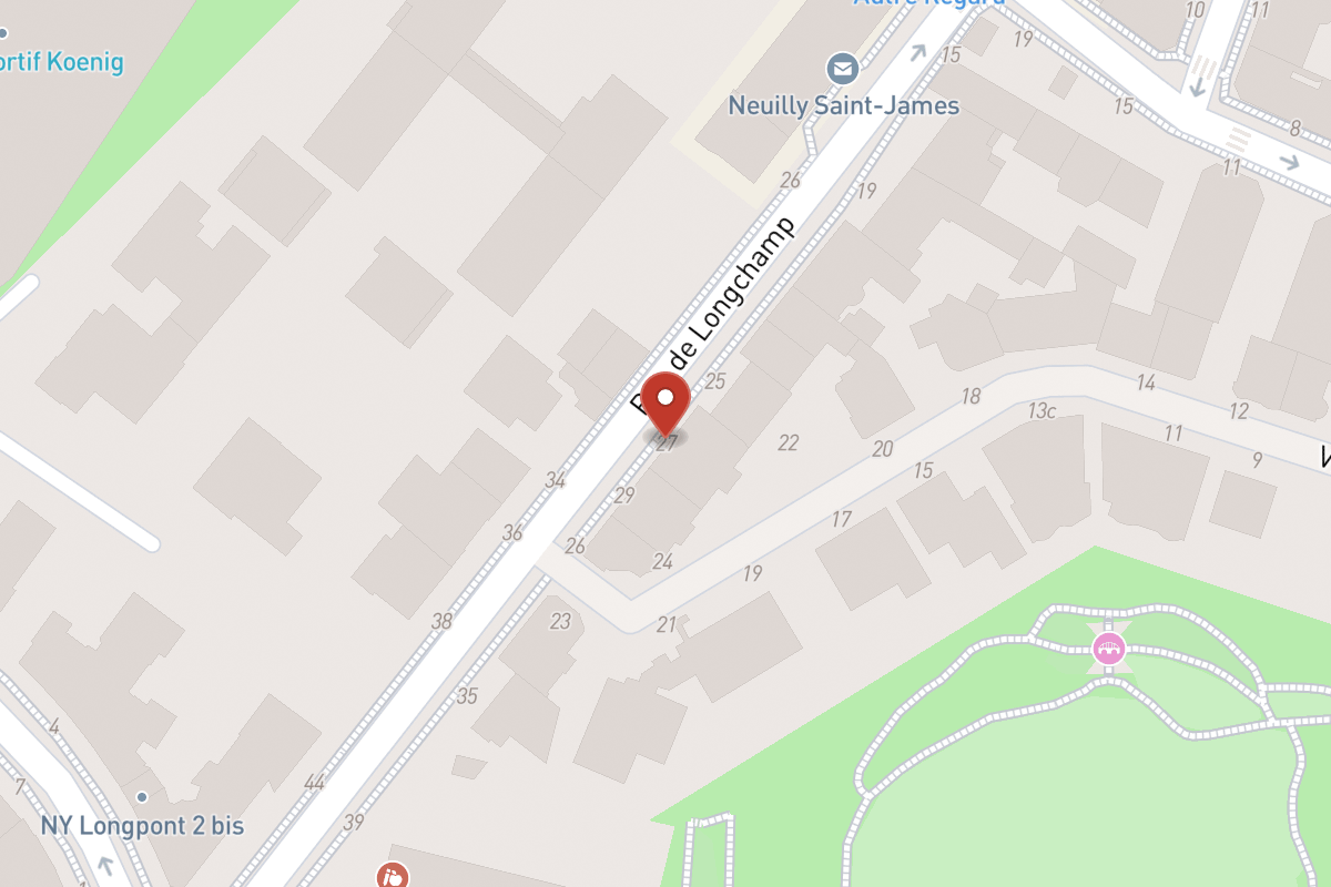 Plan de situation — 27 Rue de Longchamp