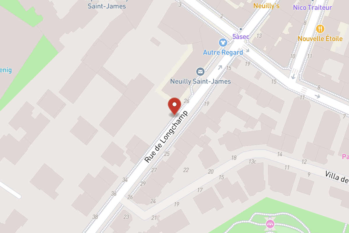 Plan de situation — 28 Rue de Longchamp
