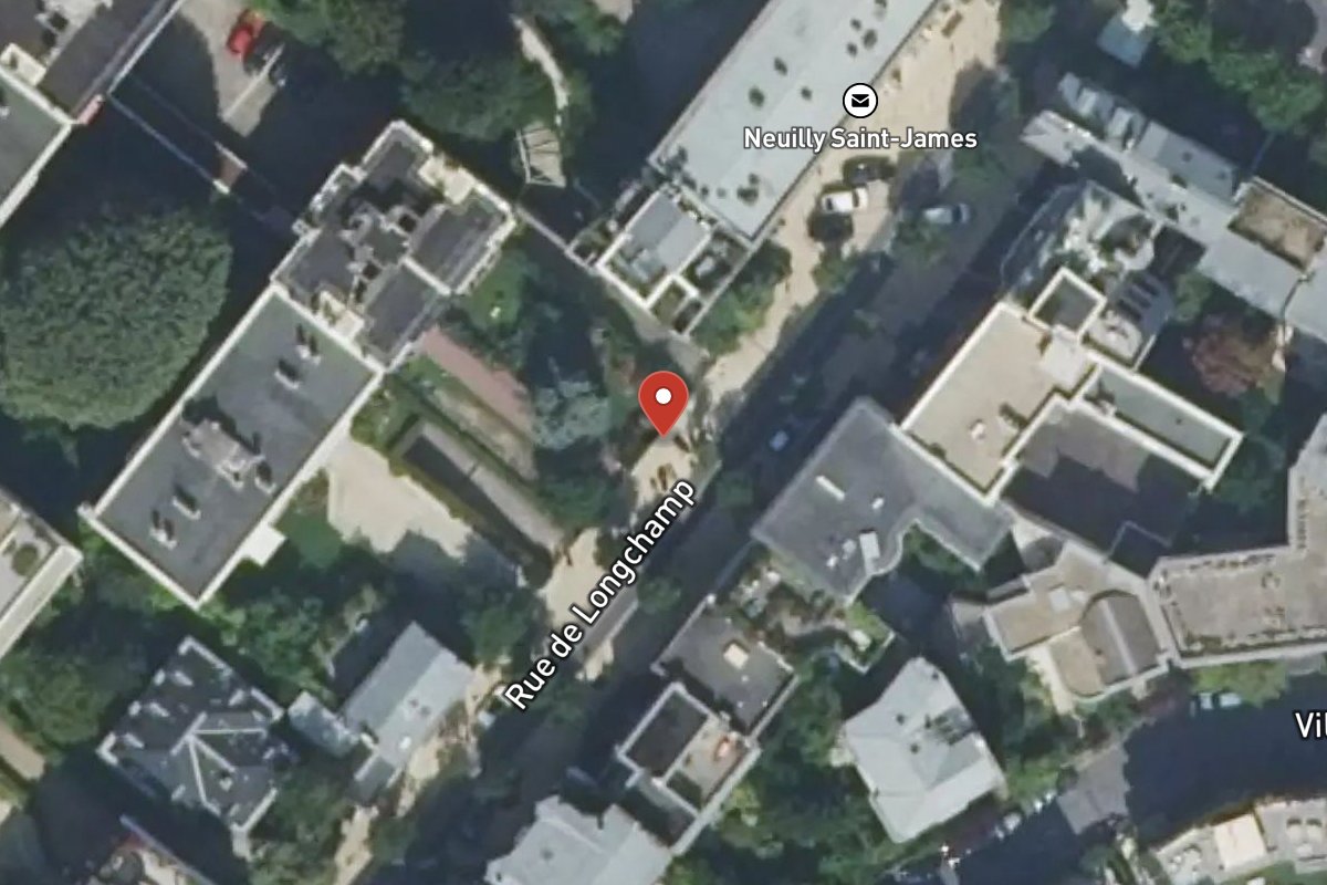 Vue satellite — 28 Rue de Longchamp
