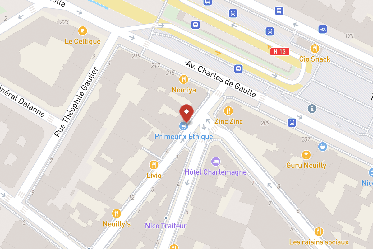 Plan de situation — 2 Rue de Longchamp