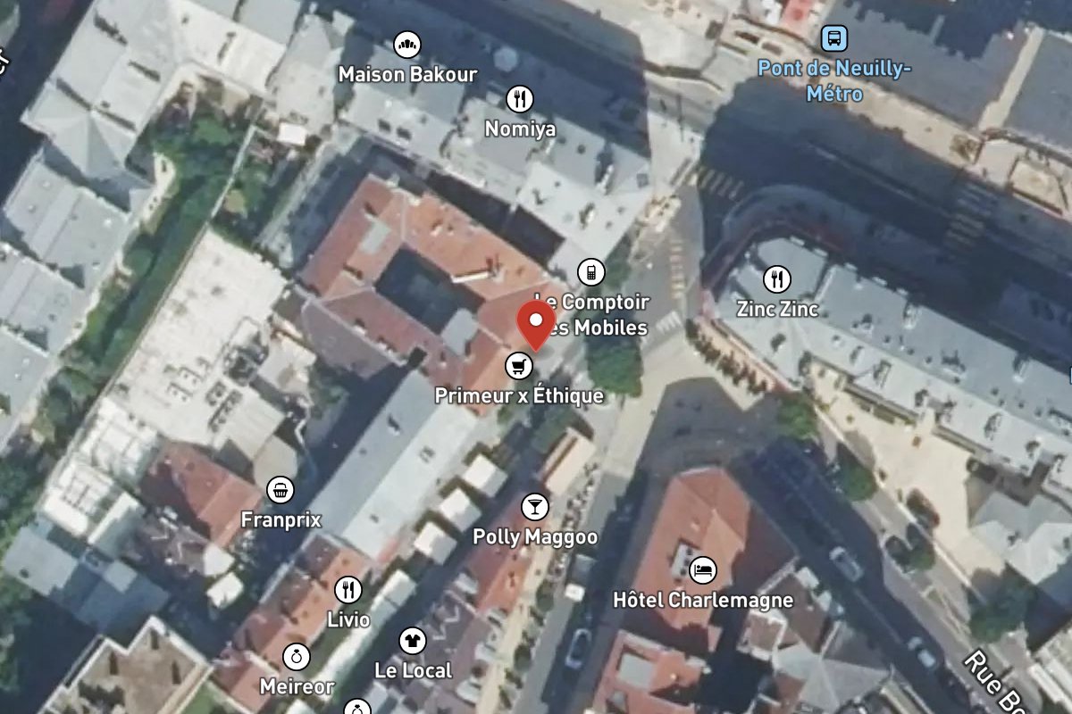Vue satellite — 2 Rue de Longchamp