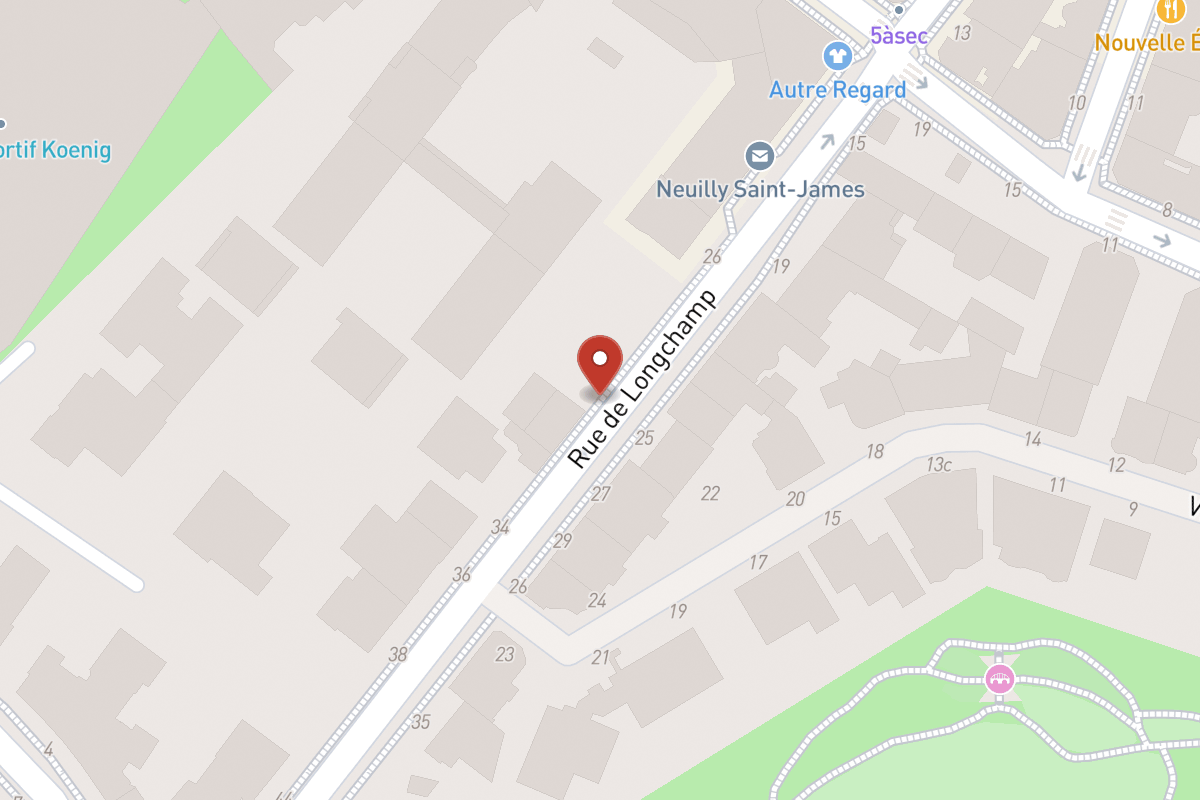 Plan de situation — 30 Rue de Longchamp