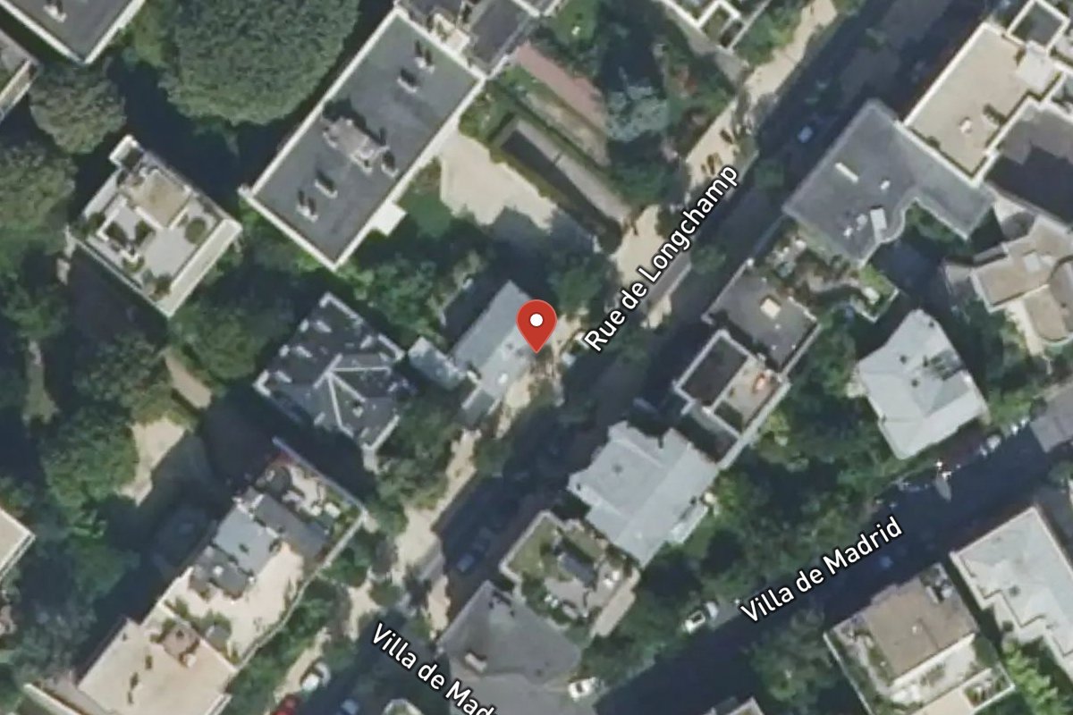 Vue satellite — 32 Rue de Longchamp