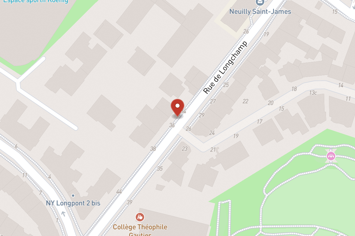 Plan de situation — 34TER Rue de Longchamp