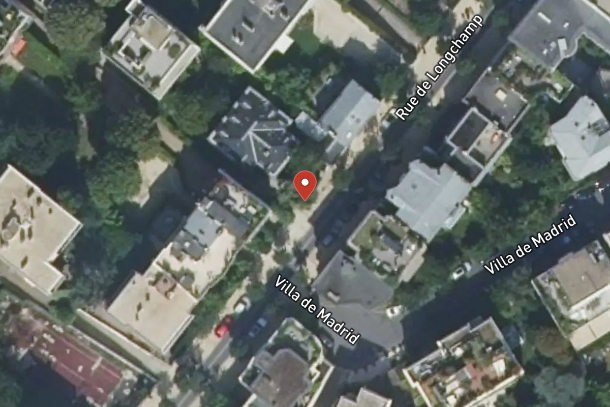 Vue satellite — 34 Rue de Longchamp