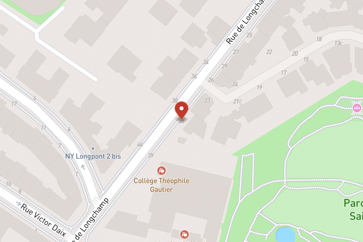 Plan de situation — 35 Rue de Longchamp