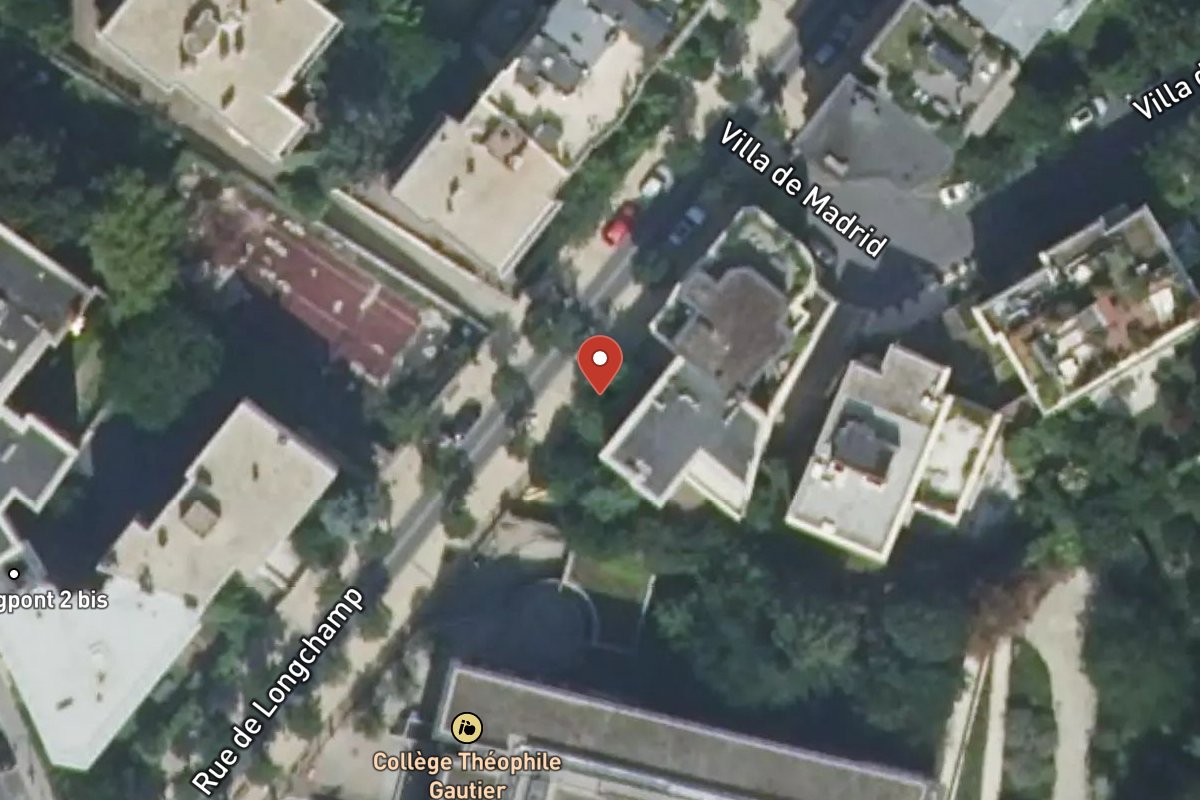 Vue satellite — 35 Rue de Longchamp