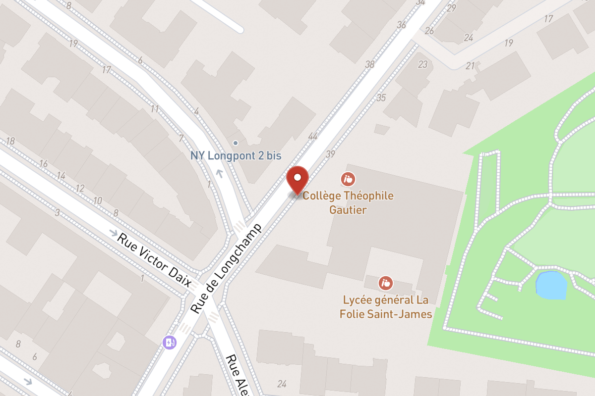 Plan de situation — 37 Rue de Longchamp